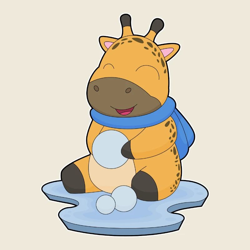Giraffe Schneeball