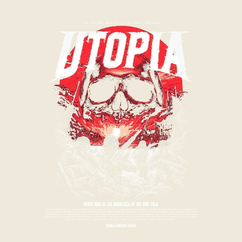 Utopia Crâne Rouge de Feu