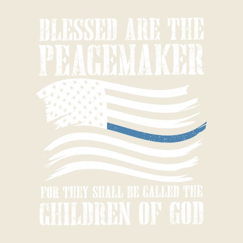 Chemise du verset biblique du drapeau Peacemaker