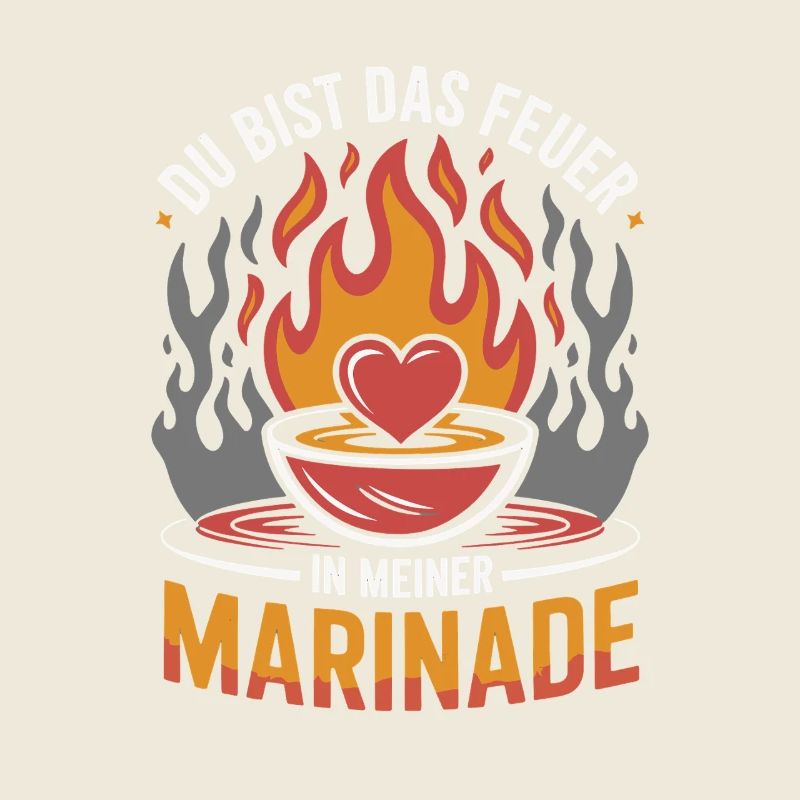 Tu es le feu dans mon grill de marinade en disant