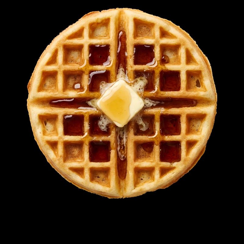 Waffel-Kostüm-Frühstück Halloween Einfache Waffel