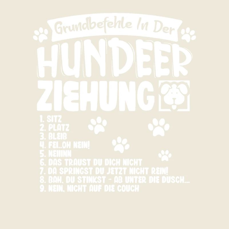 Grundbefehle der Hundeerziehung Hundemotiv