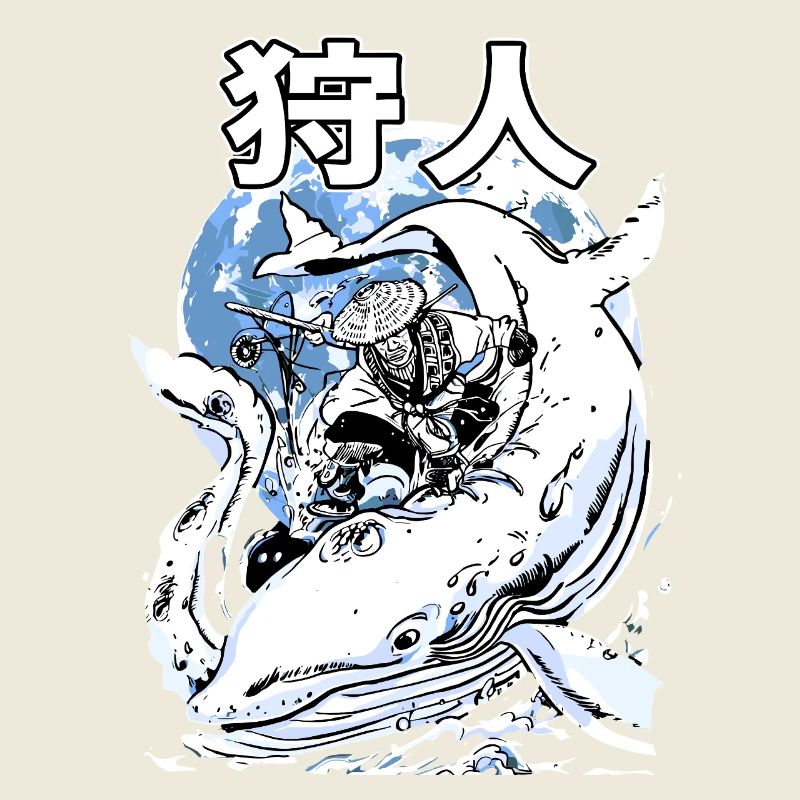 Bataille de baleines japonaises – Ukiyo-e Marine Art