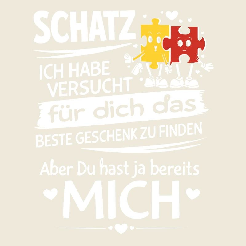 Schatz Geschenk Spruch Puzzleherz