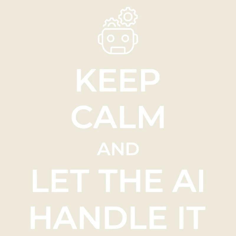 Let AI Handle It - Sarcastic Tech Joke - White - 