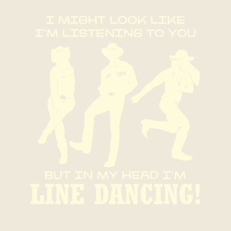 Line Dancing Silhouette Humor
