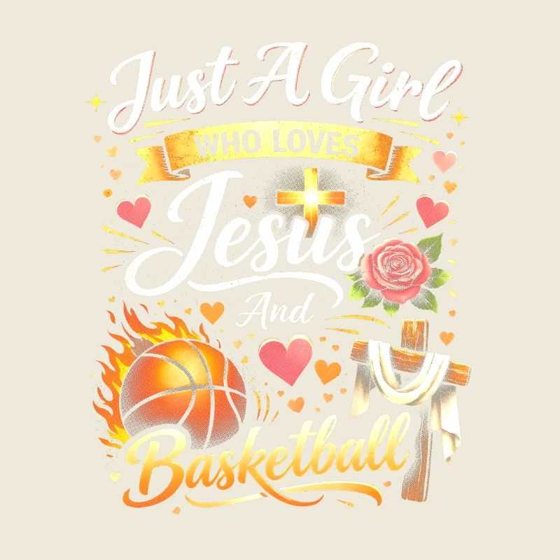 Juste une fille qui aime Jésus et le basket