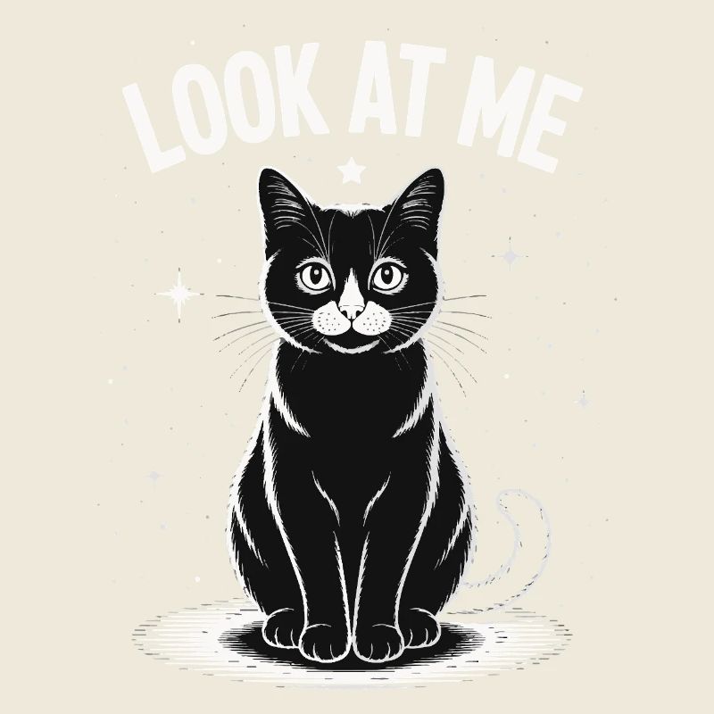 Regarde-moi - Ciel étoilé de chat