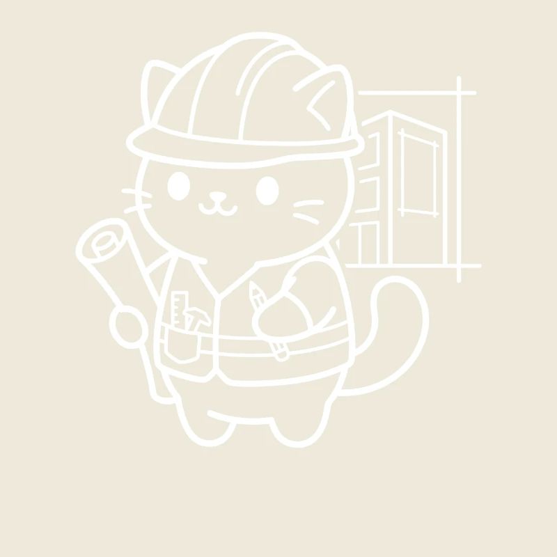 Architecte Kawaii Cat
