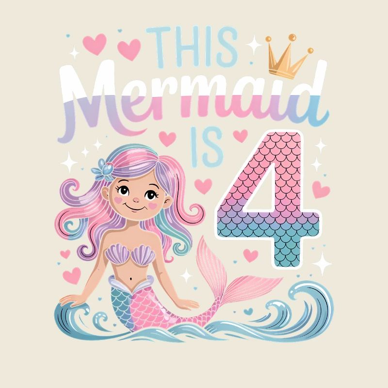 4e anniversaire de la sirène 4 ans
