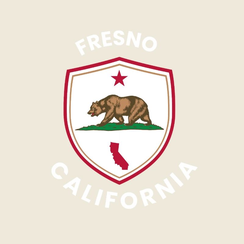 Fresno Shield Bear Emblem