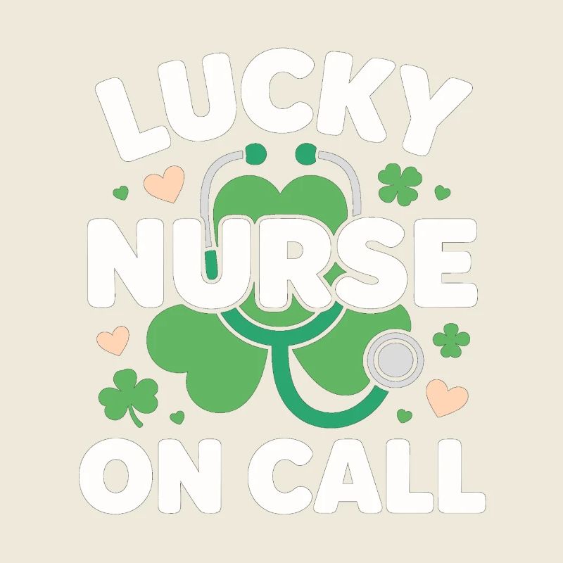 Infirmière chanceuse de garde pour la Saint-Patrick