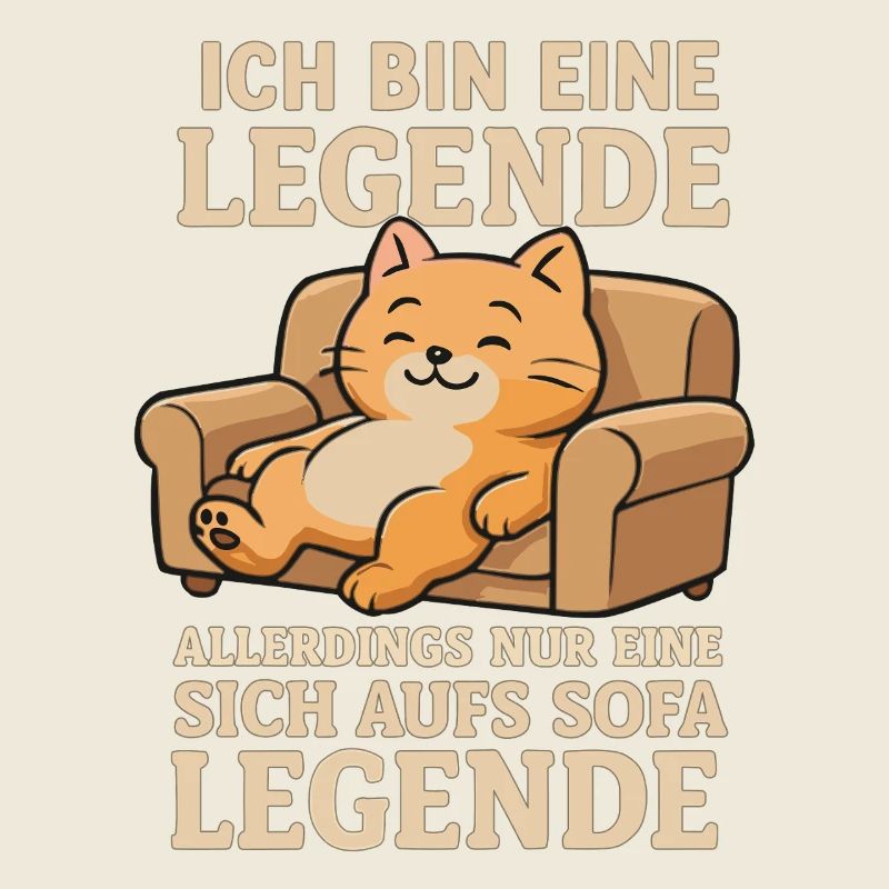Sarcasme Chat qui dit Légende du canapé
