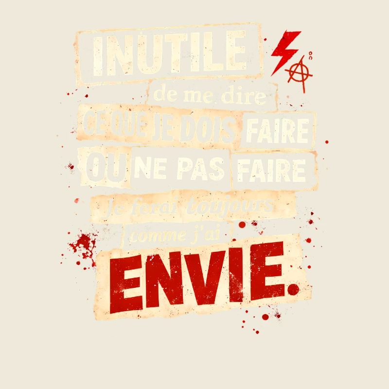 Envie Rebelle – Affiche Typographique