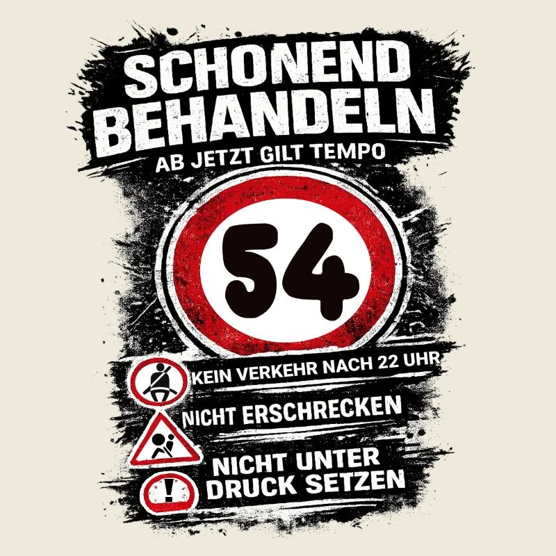 Traitez doucement Panneau de circulation 54e anniversaire