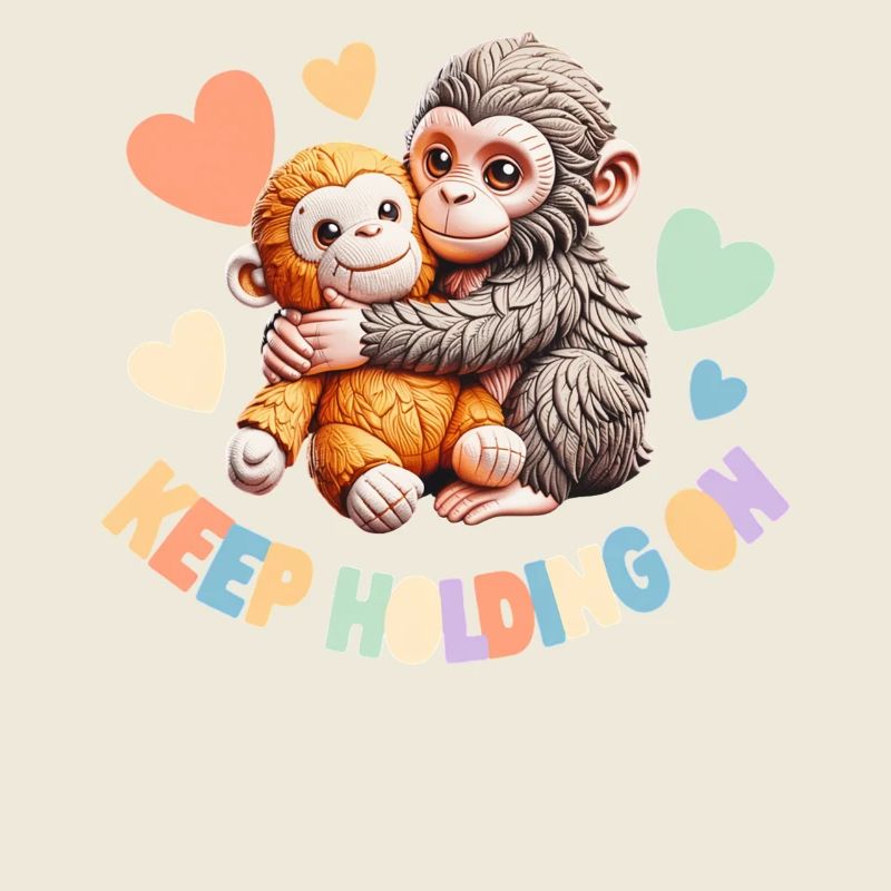 Continue de t’accrocher : câlins de singes