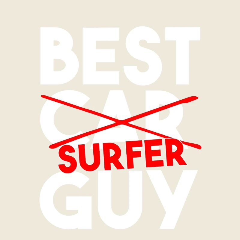 Bester Surfer-Typ Lustige Surf-Typografie