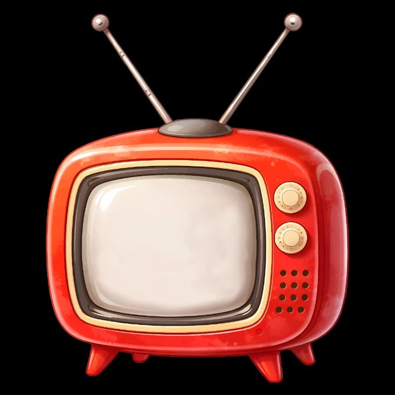 Illustration rétro TV