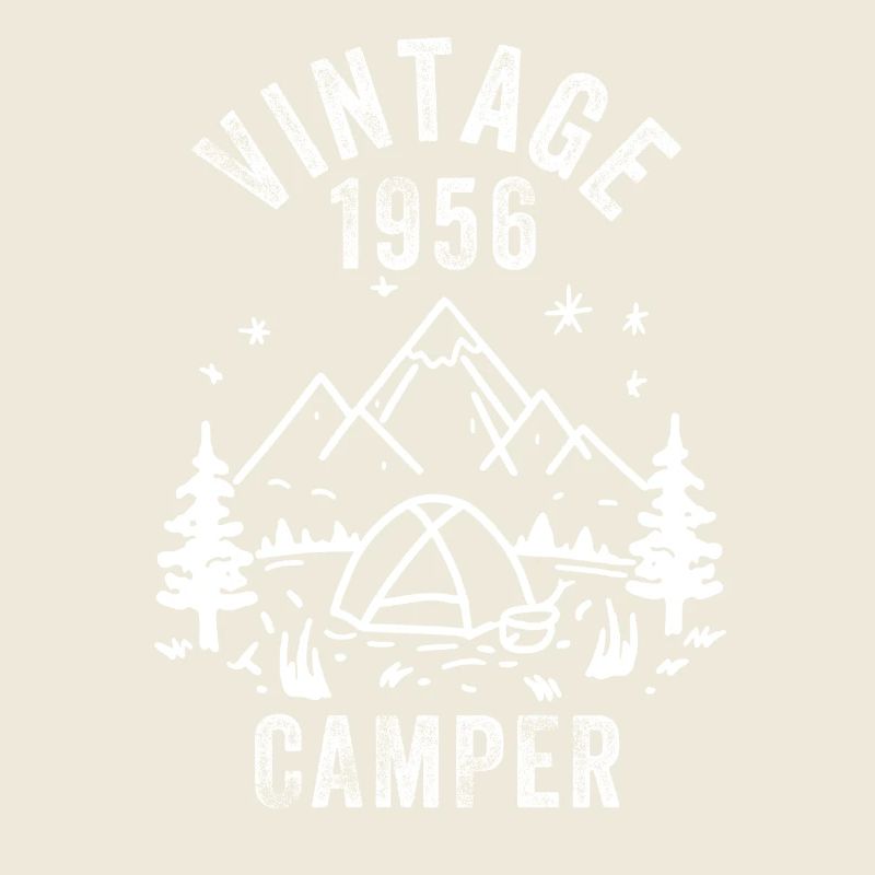 Vintage 1956 Camper 70th Birthday
