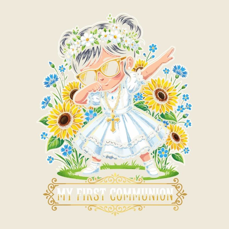 La danseuse de la fleur de la Première Communion