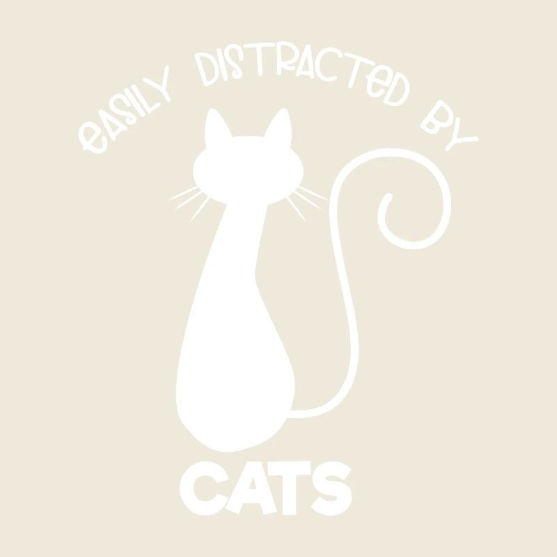 Facilement distrait par les chats