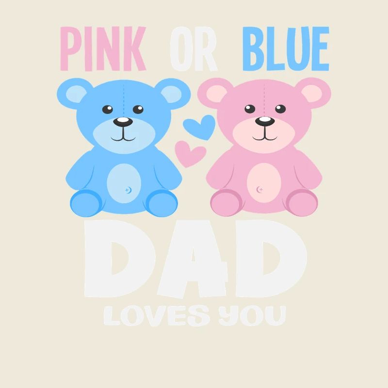 Pink Oder Blau Papa Liebt Dich