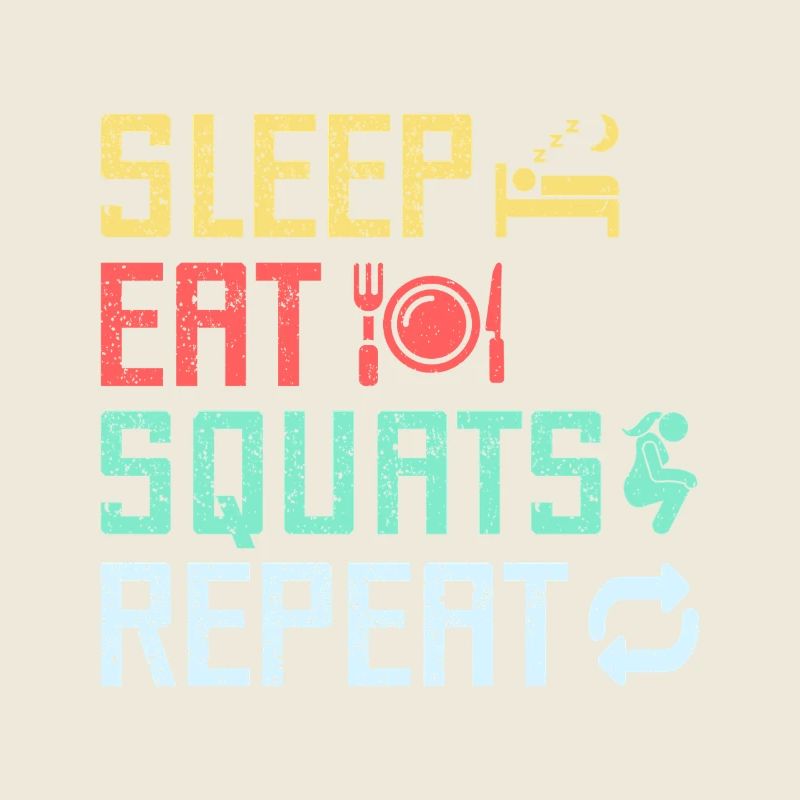 Fitness Fanatics Sleep Eat Squats Repeat