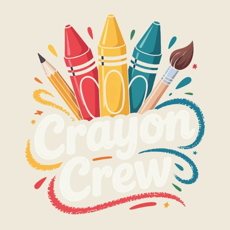 Explosion de couleurs de l’équipe Crayon