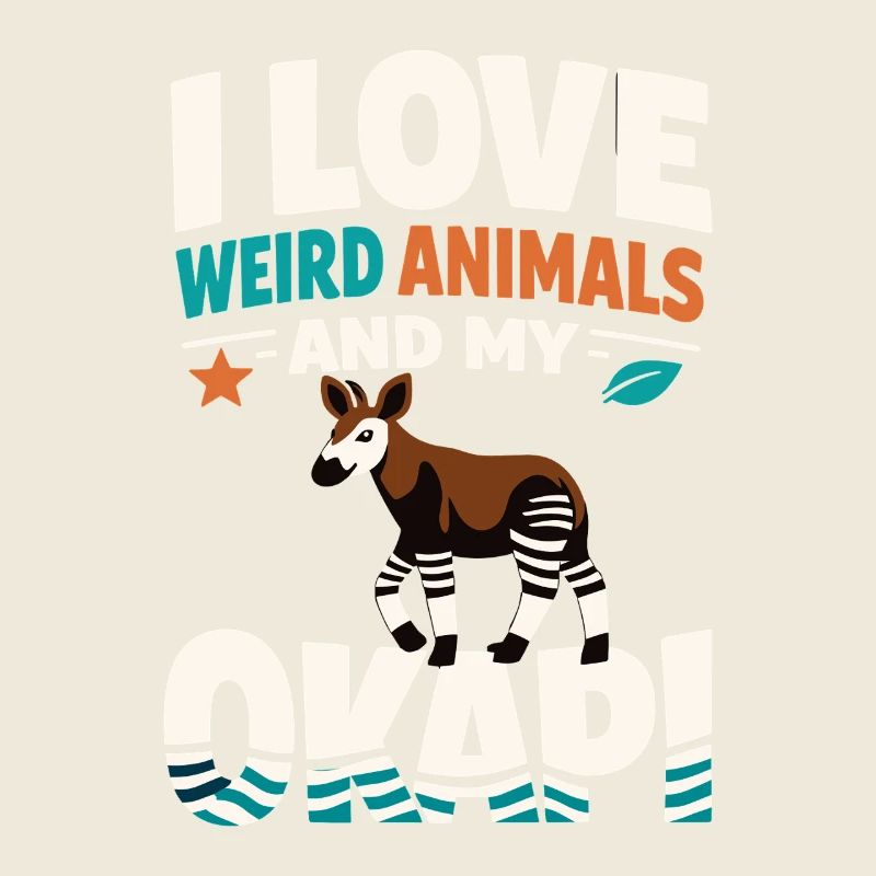 Okapi-liebhaber Okapi-tier Seltene Tierweltliebe