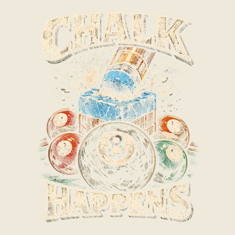 8-Ball Billiard Chalk Happens
