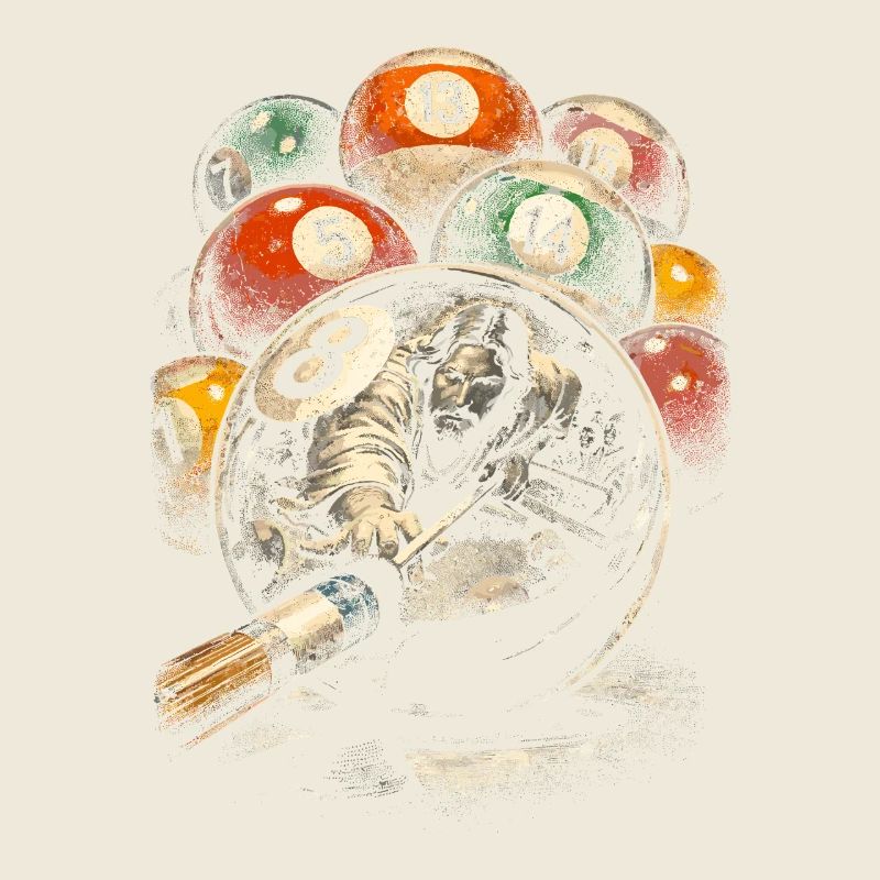 Jésus billard à 8-Ball