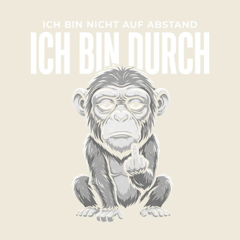 Affe Mittelfinger – Ich bin durch