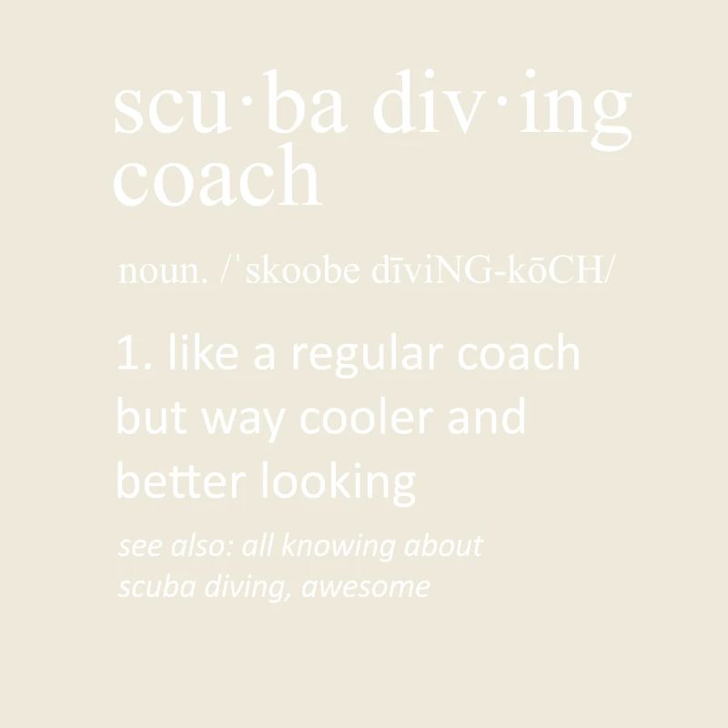 Définition du plongeur Scuba Diving Coach