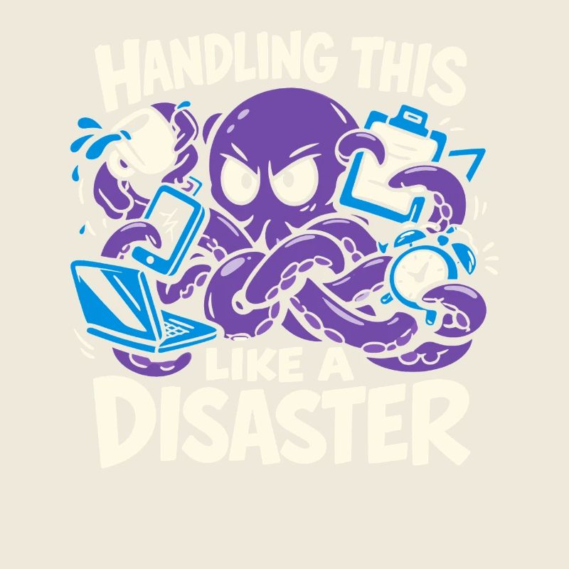 Funny Octopus Overstimulated