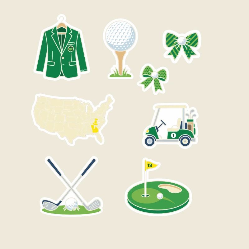 Ensemble d’autocollants Golf Universe