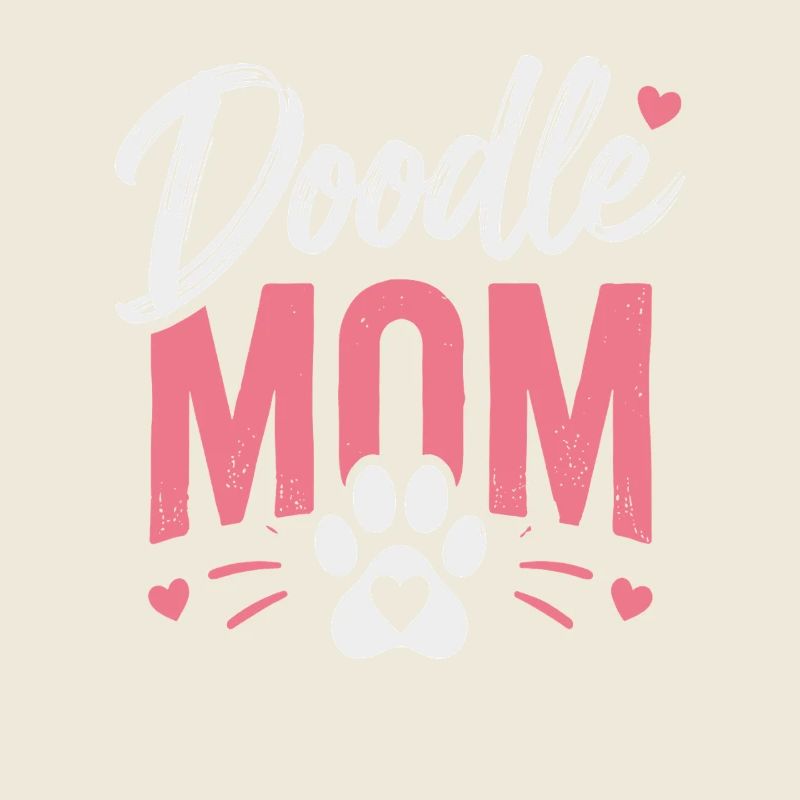 Cœur de Maman Patte Gribouillé
