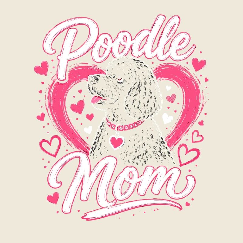 Pudel Mama Herzchen Design