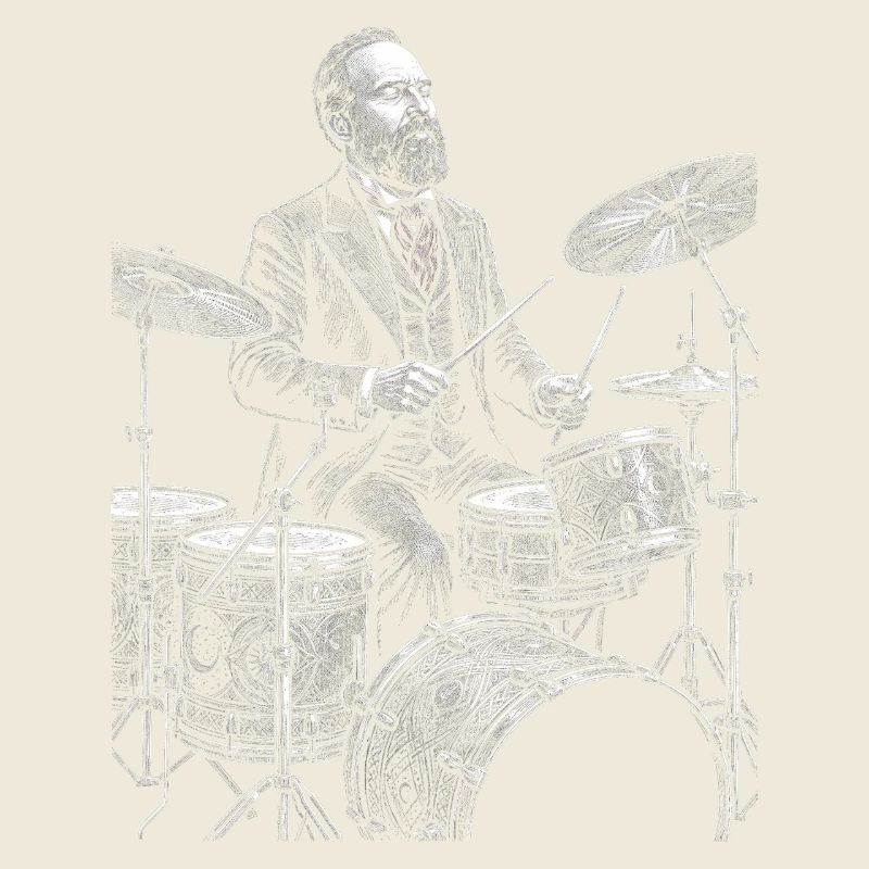 James A. plays drums