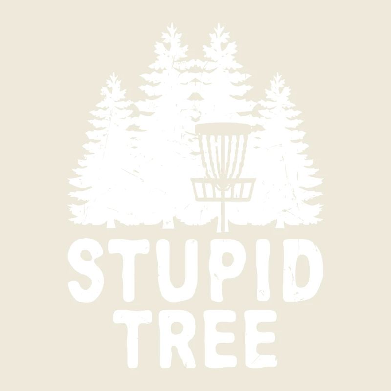 Tee de disc golf stupide de l’arbre
