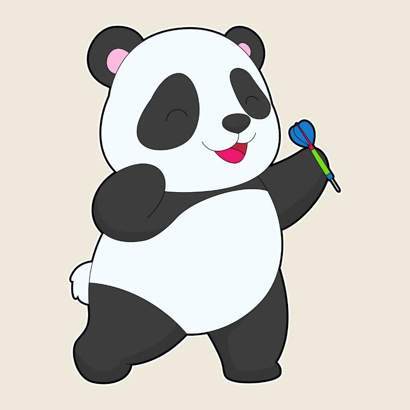 Panda Dart Dartpfeil Sport