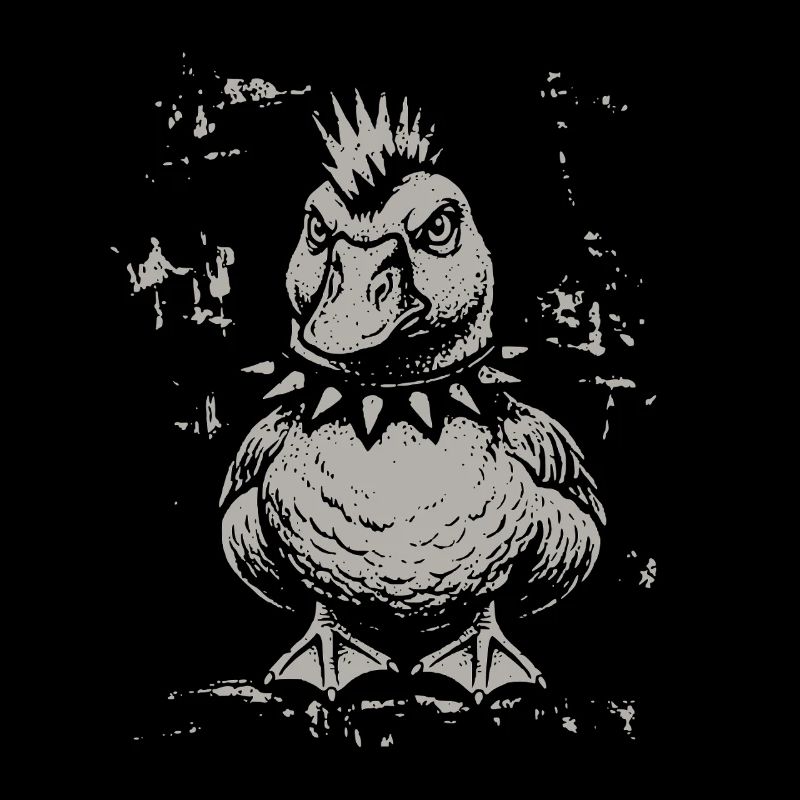 Vintage Funny Duck Punk Goose