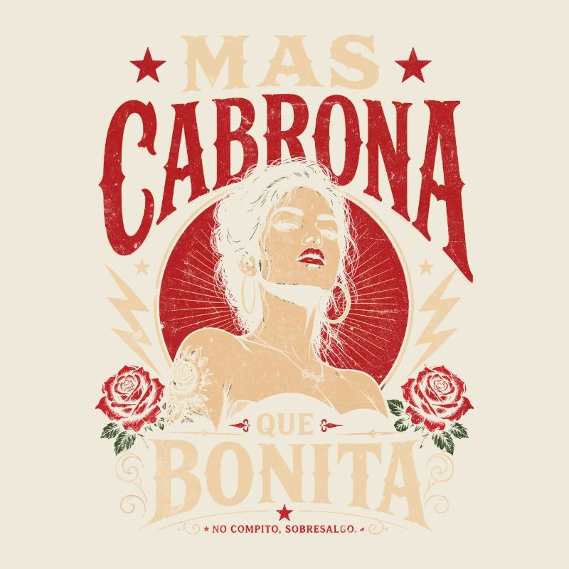 Mas Cabrona Que Bonita Retro Mujer