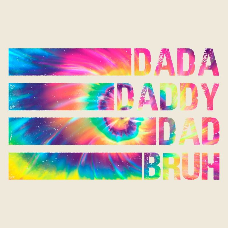 Dada Papa Papa Bruh Cravate Affligée Dye Hommes Femme