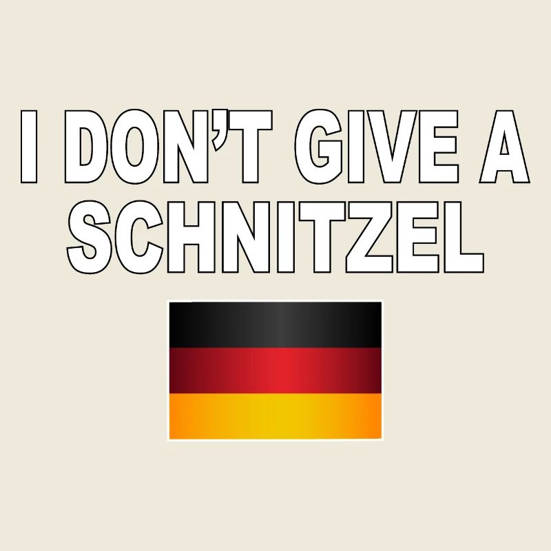 I don't give a schnitzel - funny humor design