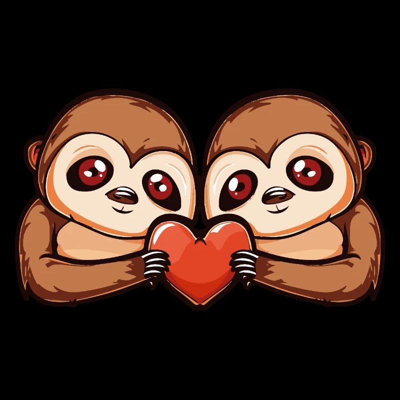 Sloth Couple Valentine's Day