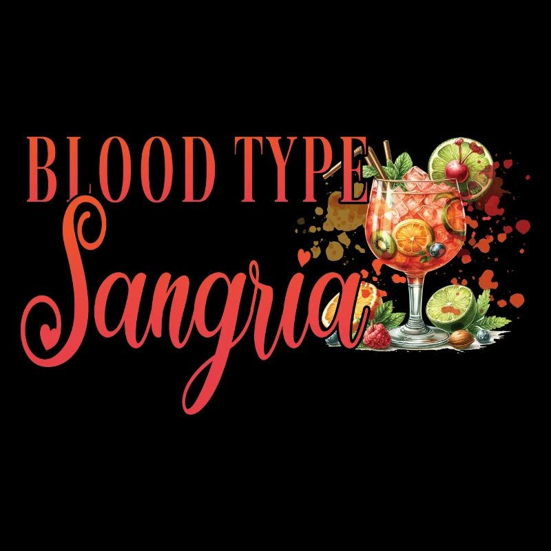Cocktail Bartender Blood Type Sangria