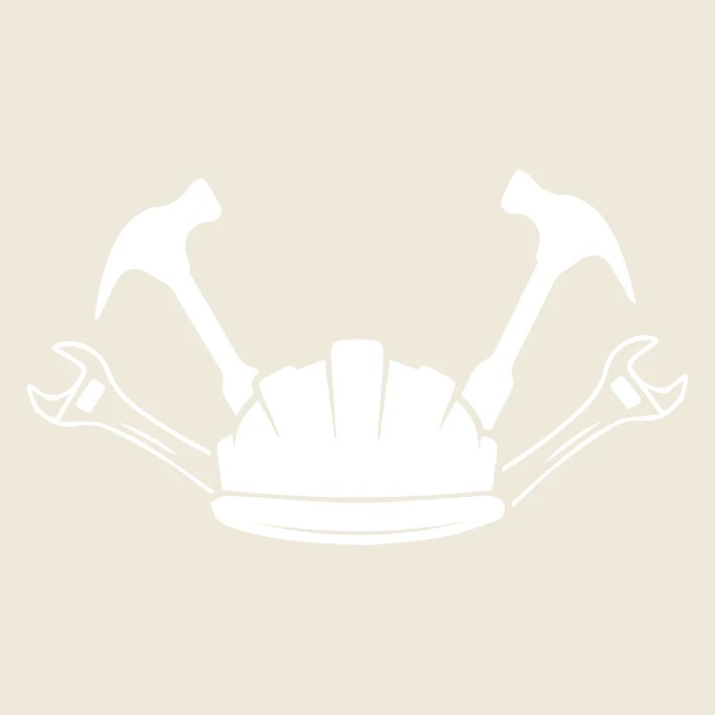 Chantier Ouvrier de la construction Artisanat Casque Silhouette