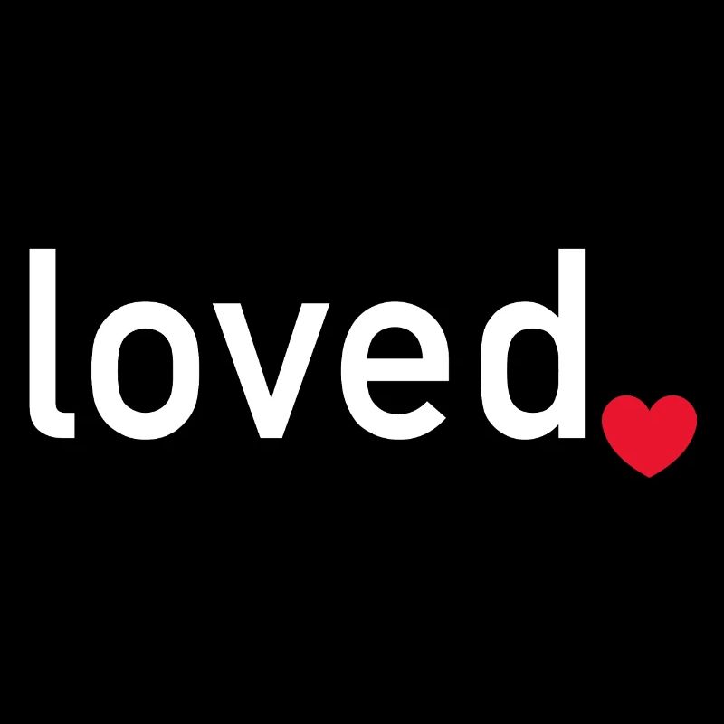 Loved Red Heart Funny Gift
