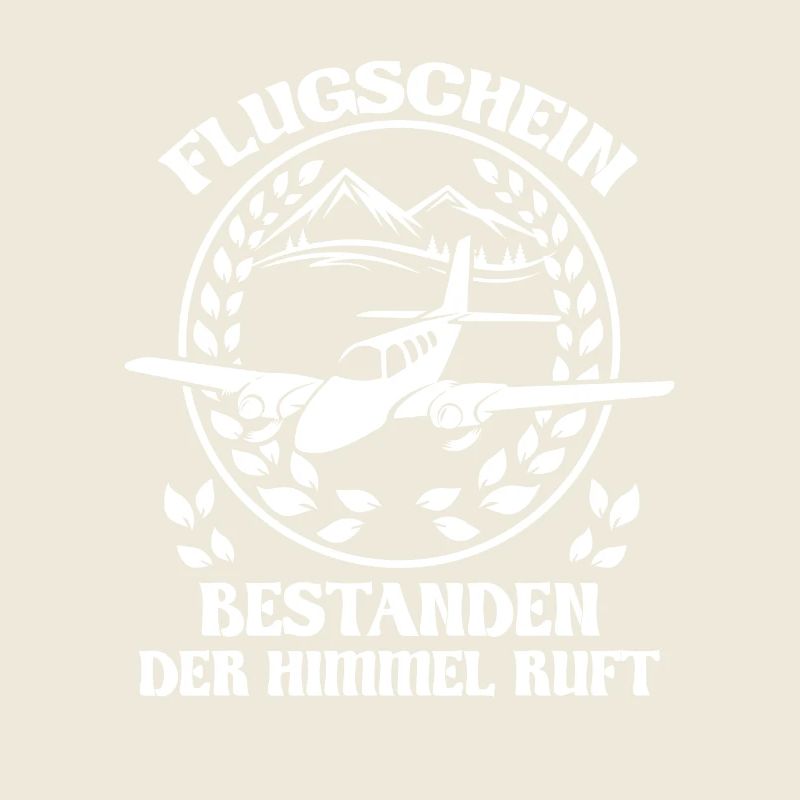 Flugschein bestanden der Himmel ruft