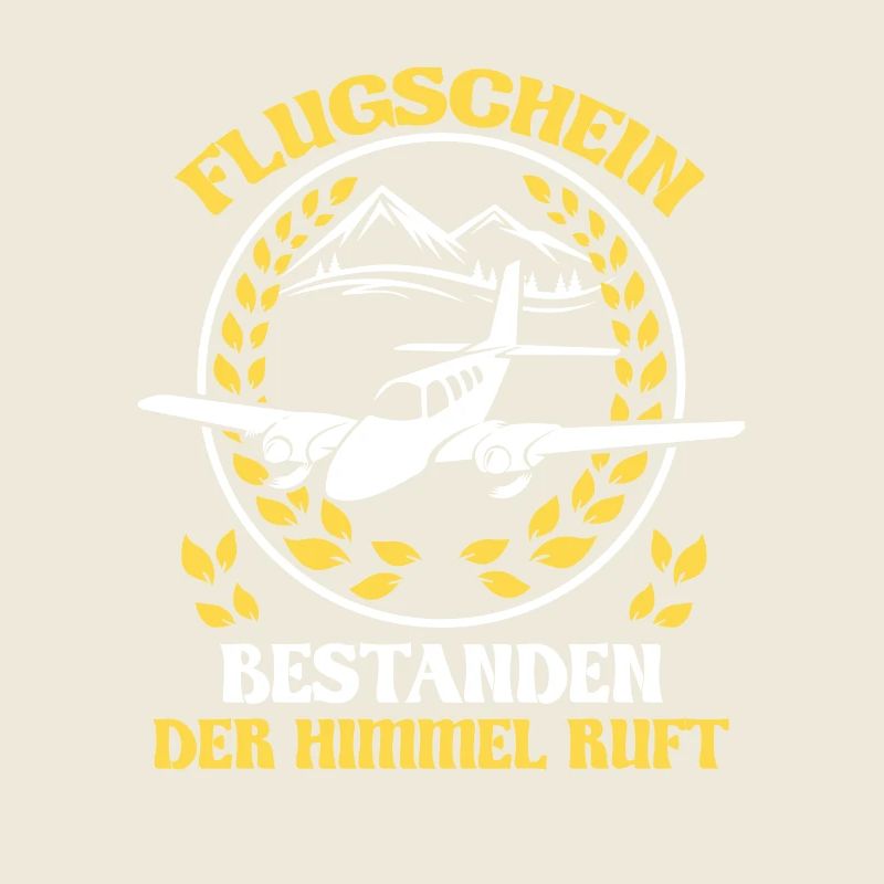 Flugschein bestanden der Himmel ruft